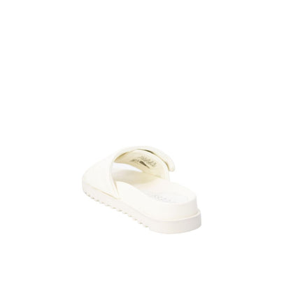 Beige Synthetic Material Sandal