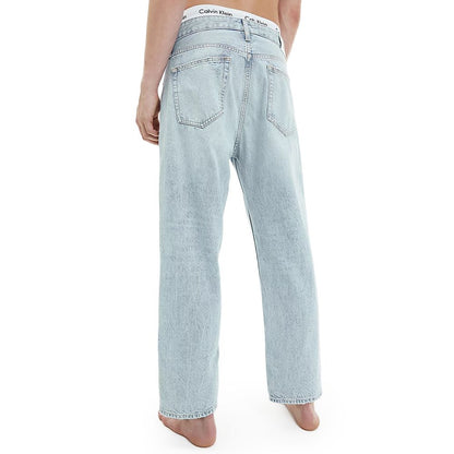 Light Blue Cotton Jeans & Pant