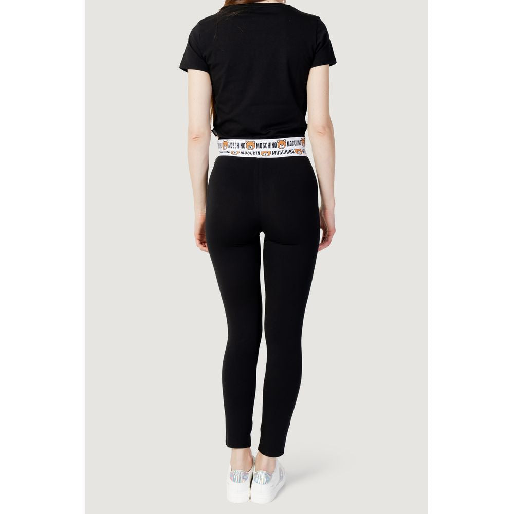 Black Cotton Jeans & Pant