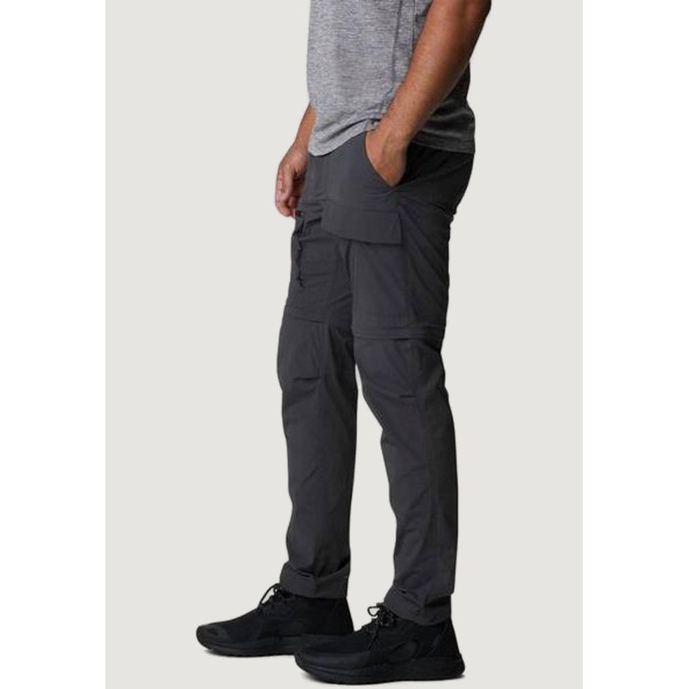 Gray Nylon Jeans & Pant