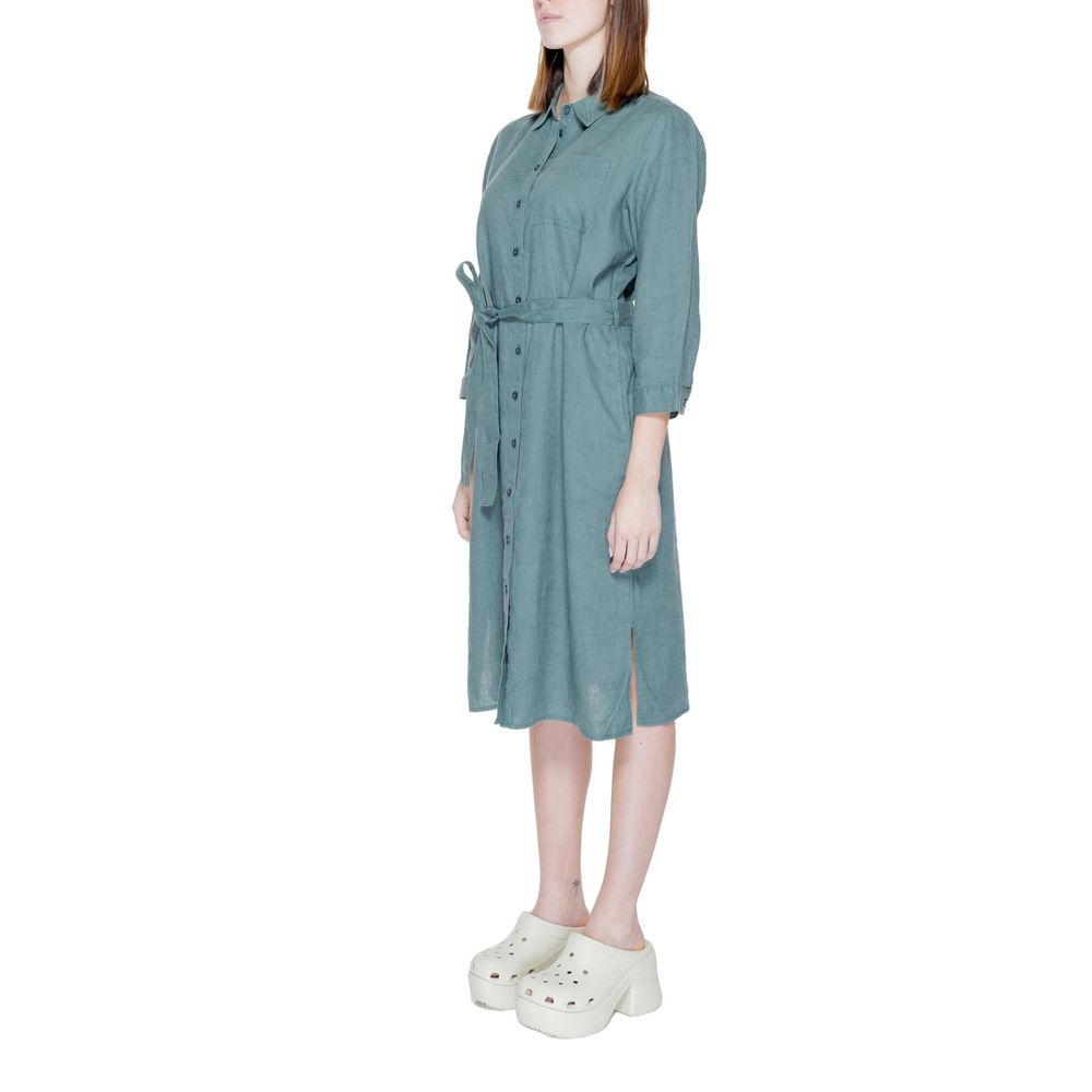 Green Linen Dress