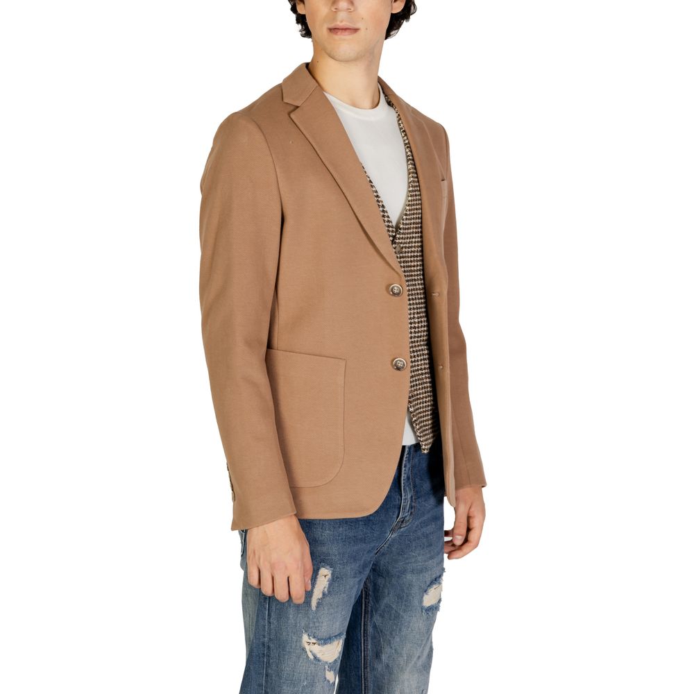 Beige Cotton Blazer