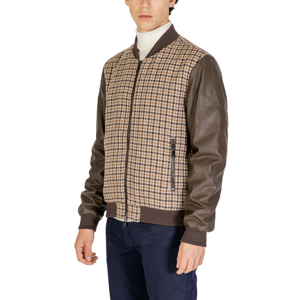 Brown Polyester Jacket