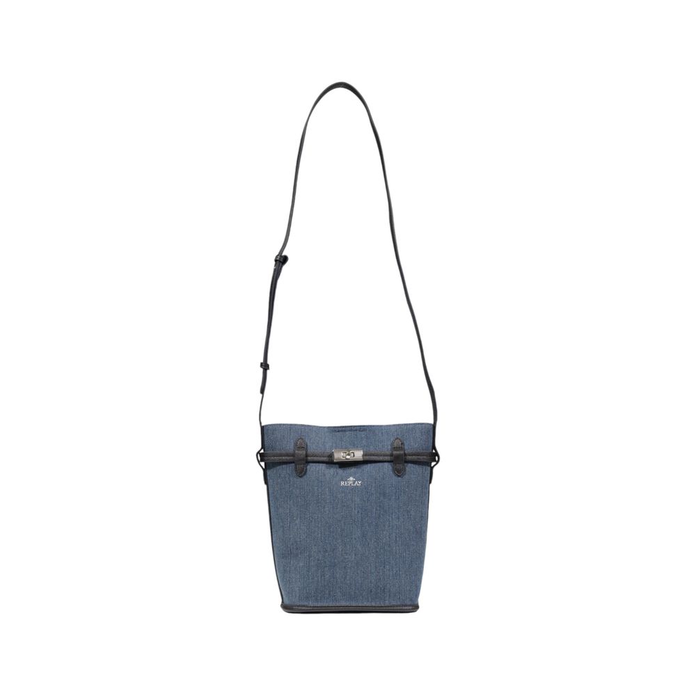 Blue Cotton Handbag