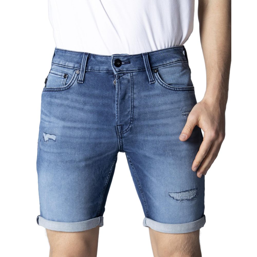 Blue Cotton Short