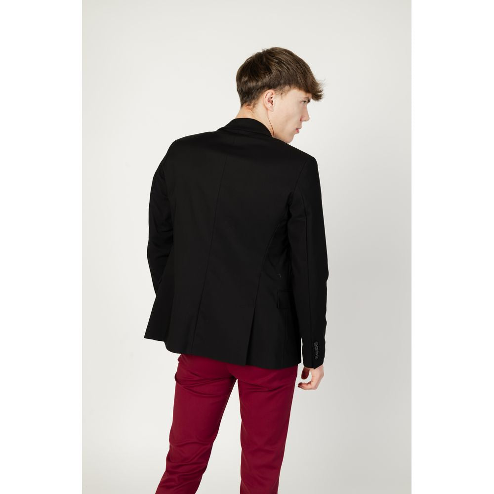 Black Cotton Blazer