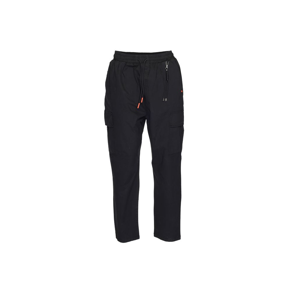 Black Cotton Jeans & Pant