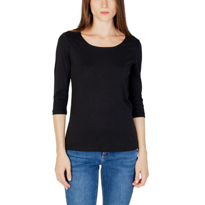 Black Cotton Tops & T-Shirt