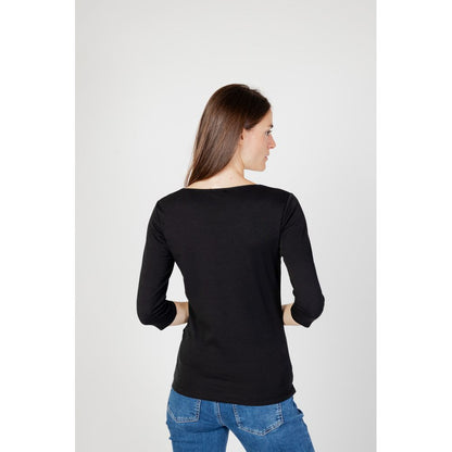 Black Cotton Tops & T-Shirt