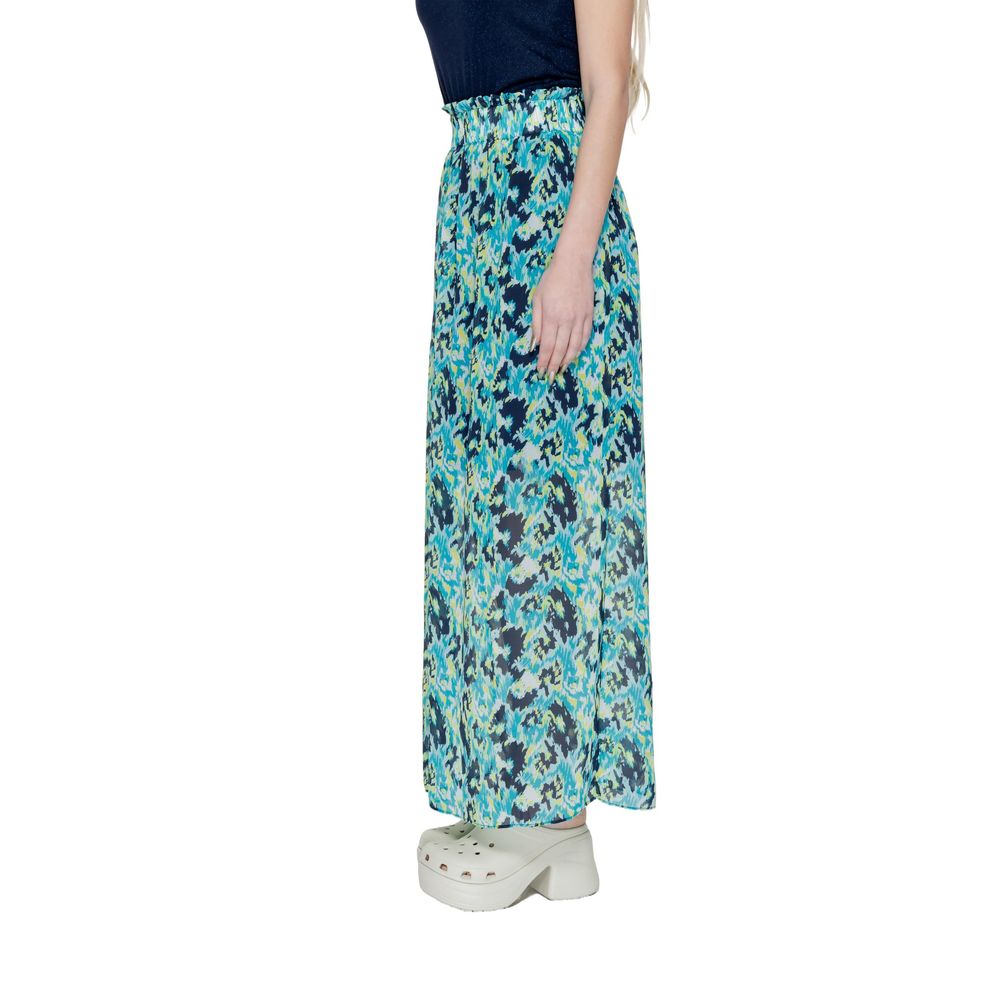 Turquoise Polyester Skirt