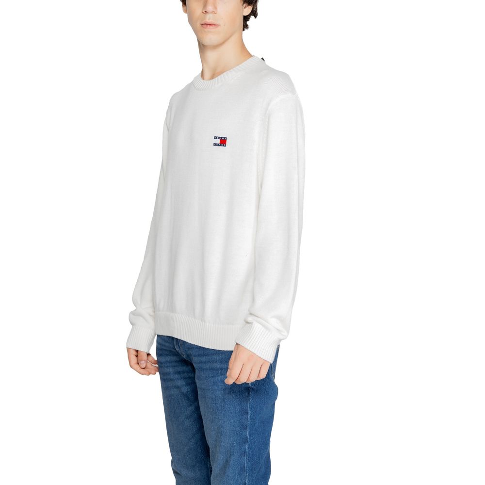 White Polyester Polyester Sweater