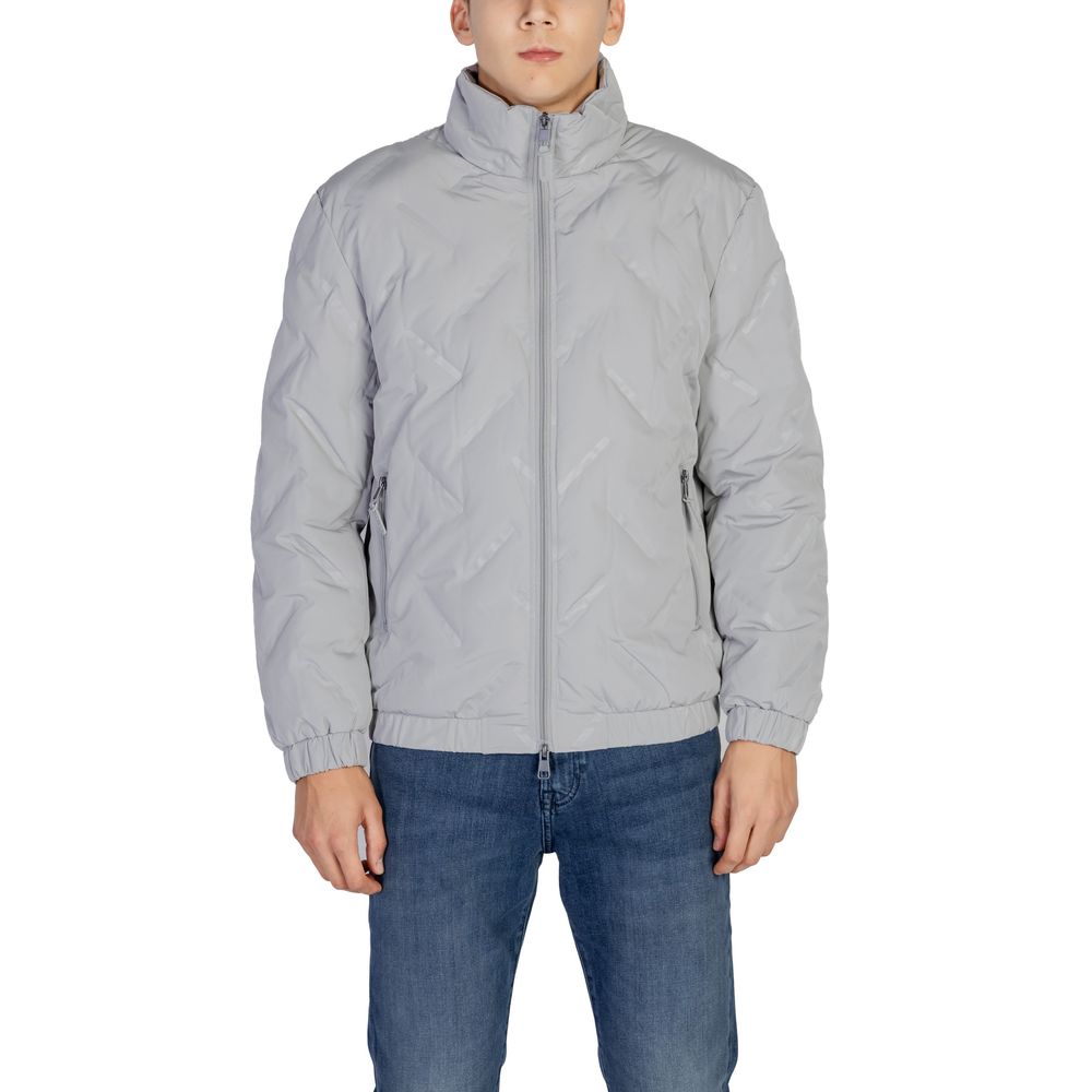 Gray Polyester Jacket