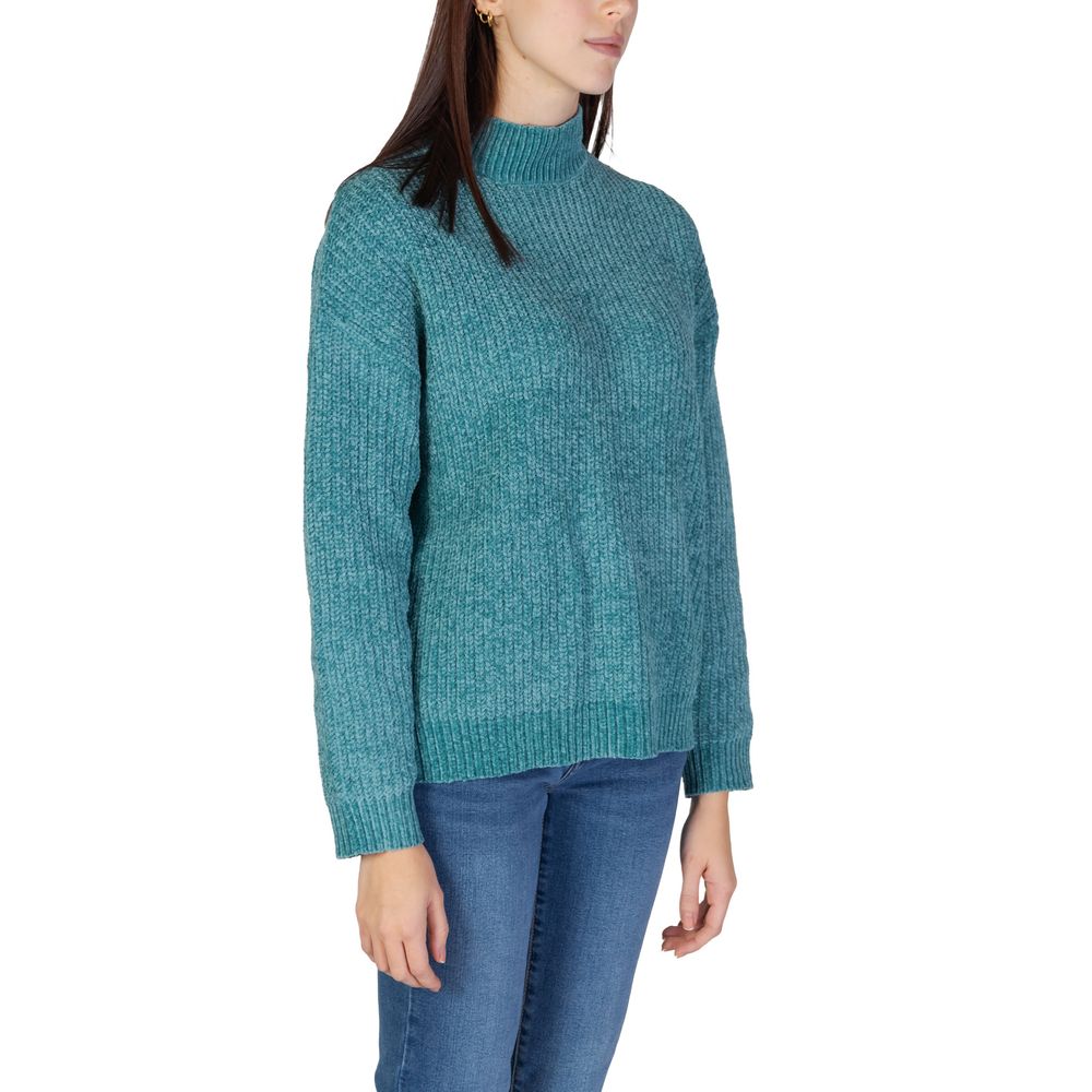 Turquoise Polyester Sweater