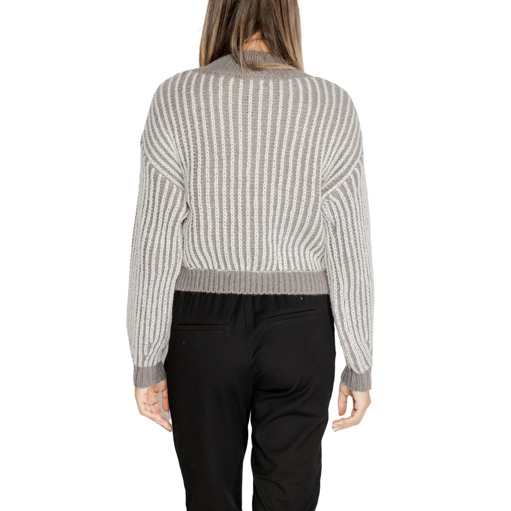 Gray Polyester Sweater