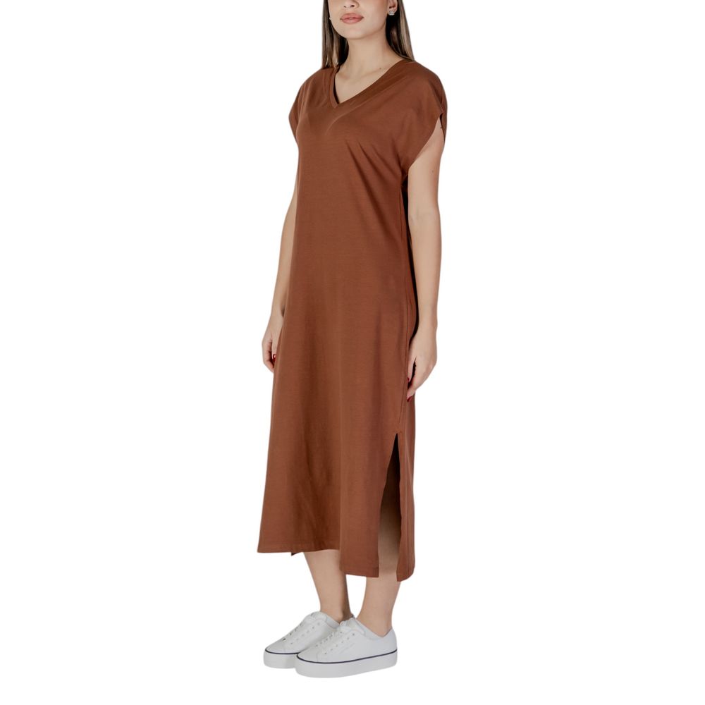 Brown Cotton Dress