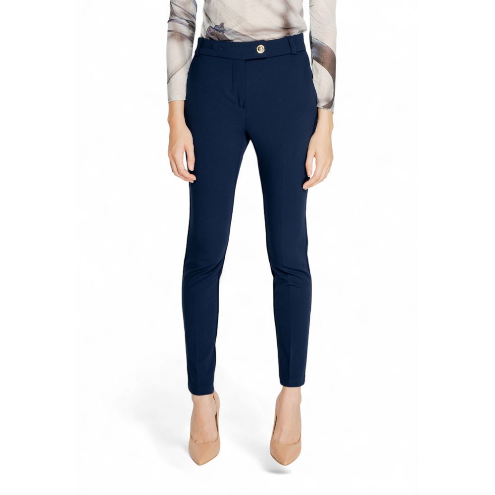 Blue Polyester Jeans & Pant