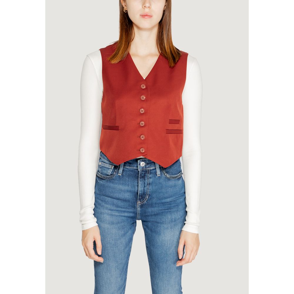 Red Polyester Vest