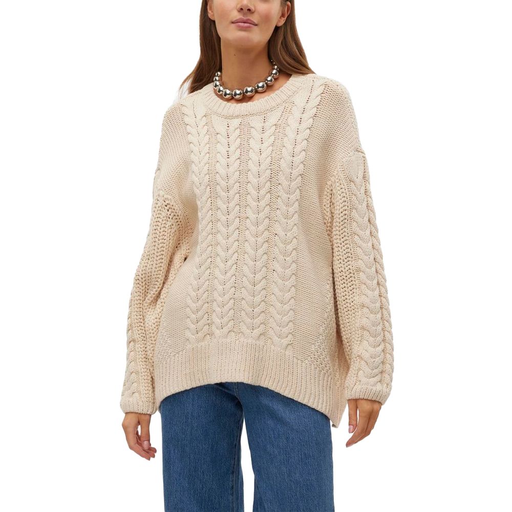 Beige Cotton Sweater