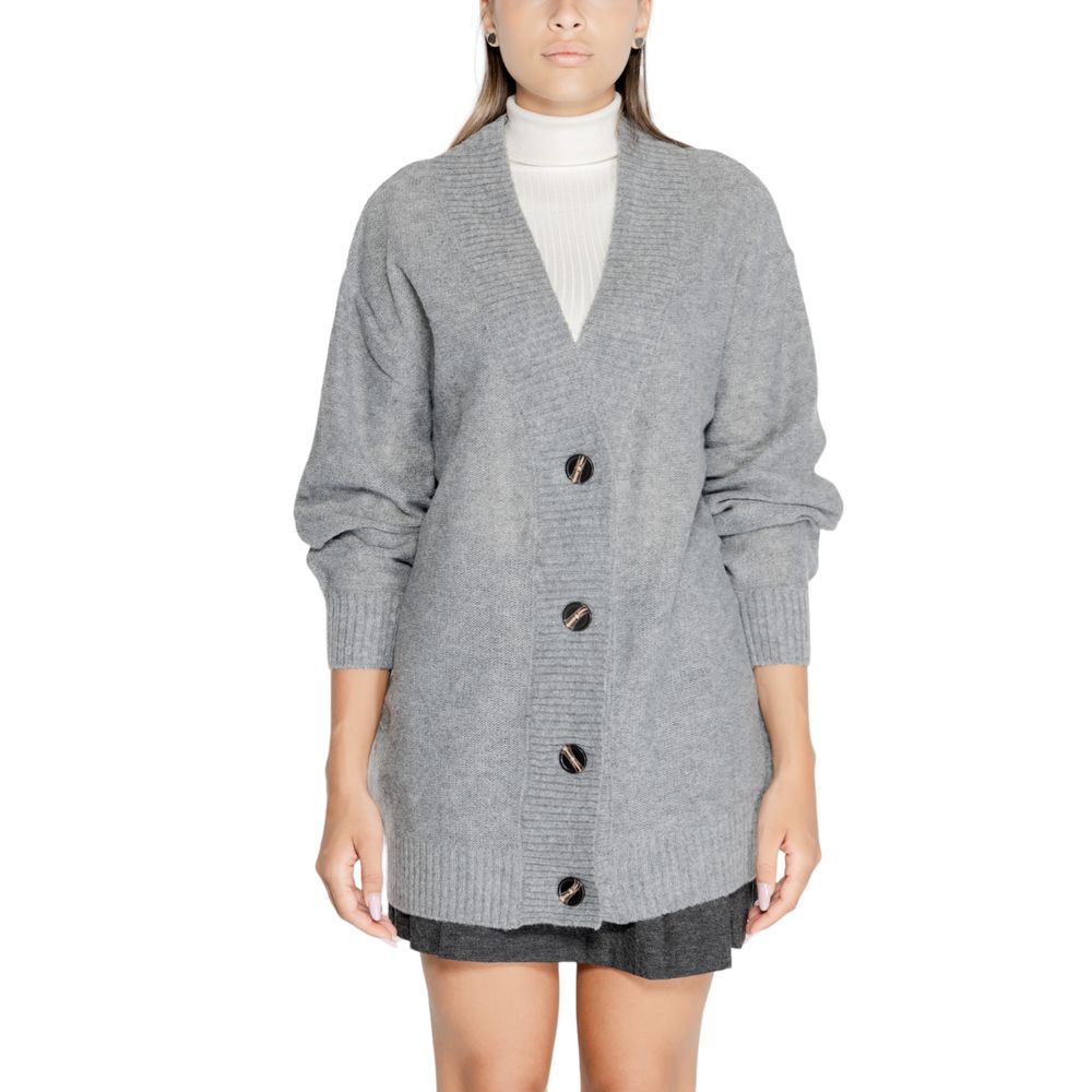 Gray Polyester Sweater