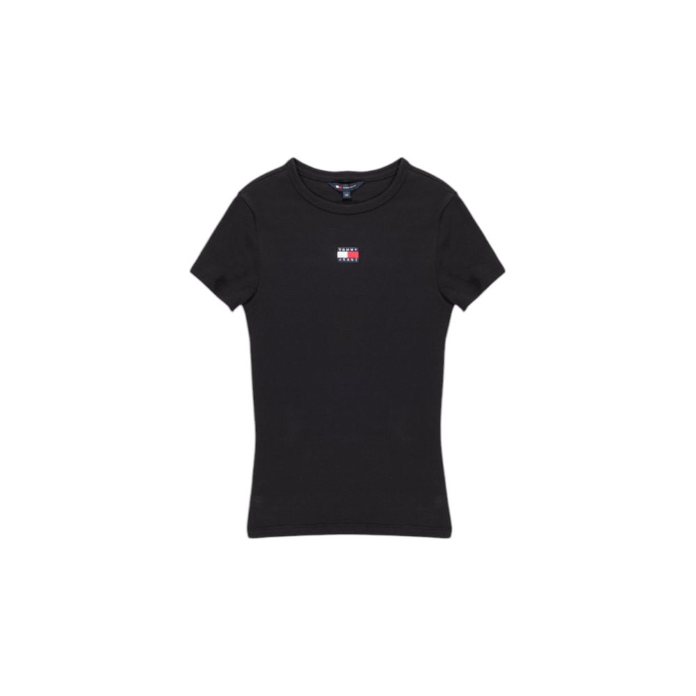 Black Cotton Rigenerato Tops & T-Shirt