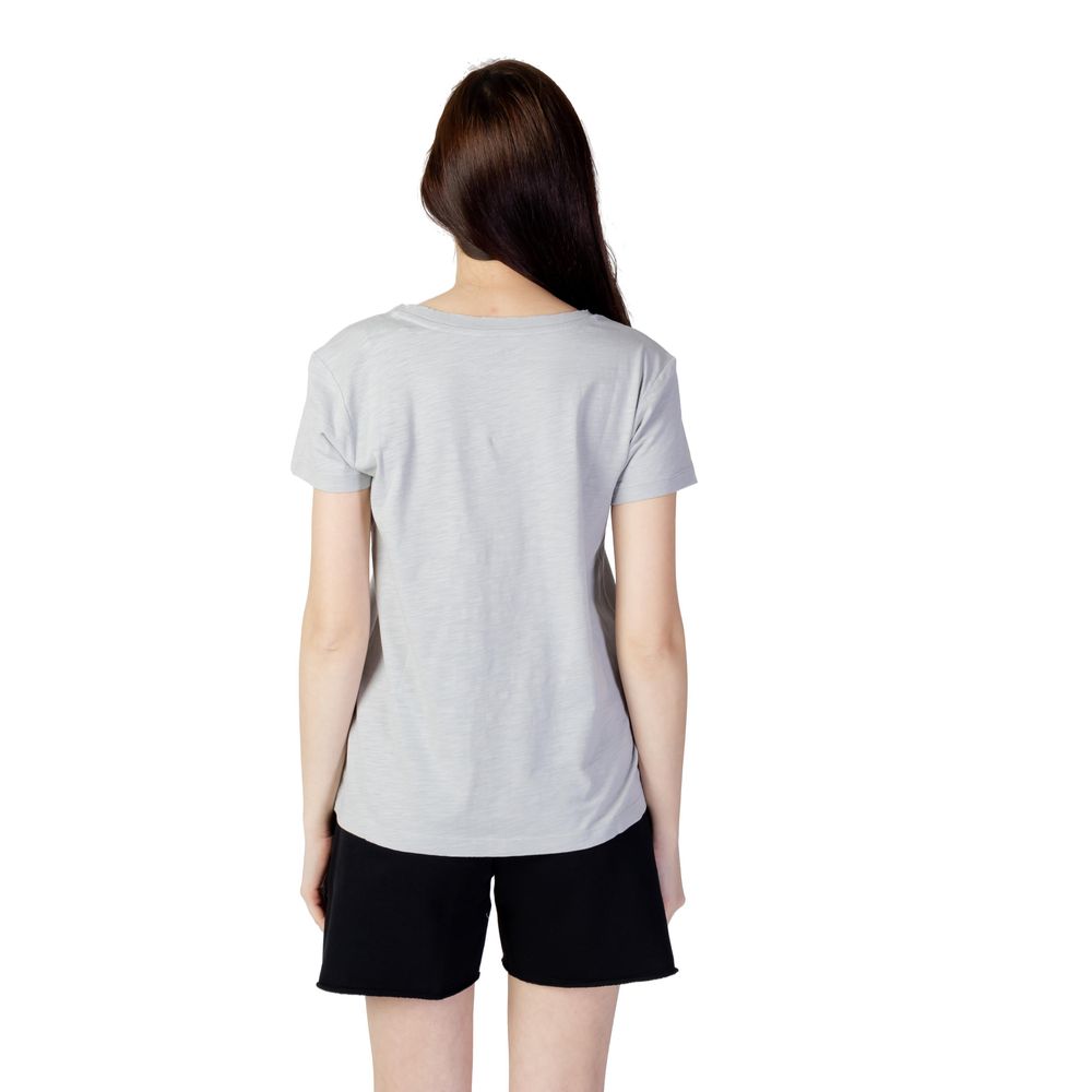 Gray Cotton Tops & T-Shirt