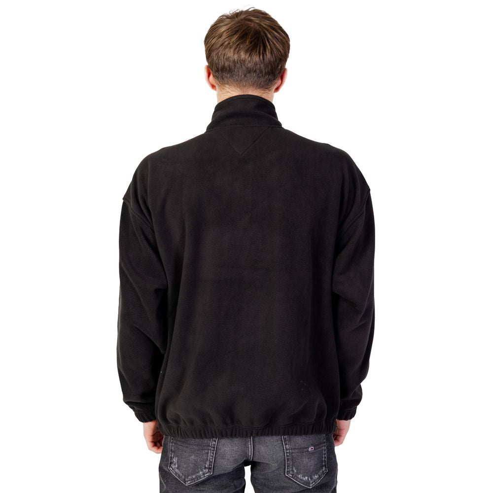 Black Polyester Polyester Sweater