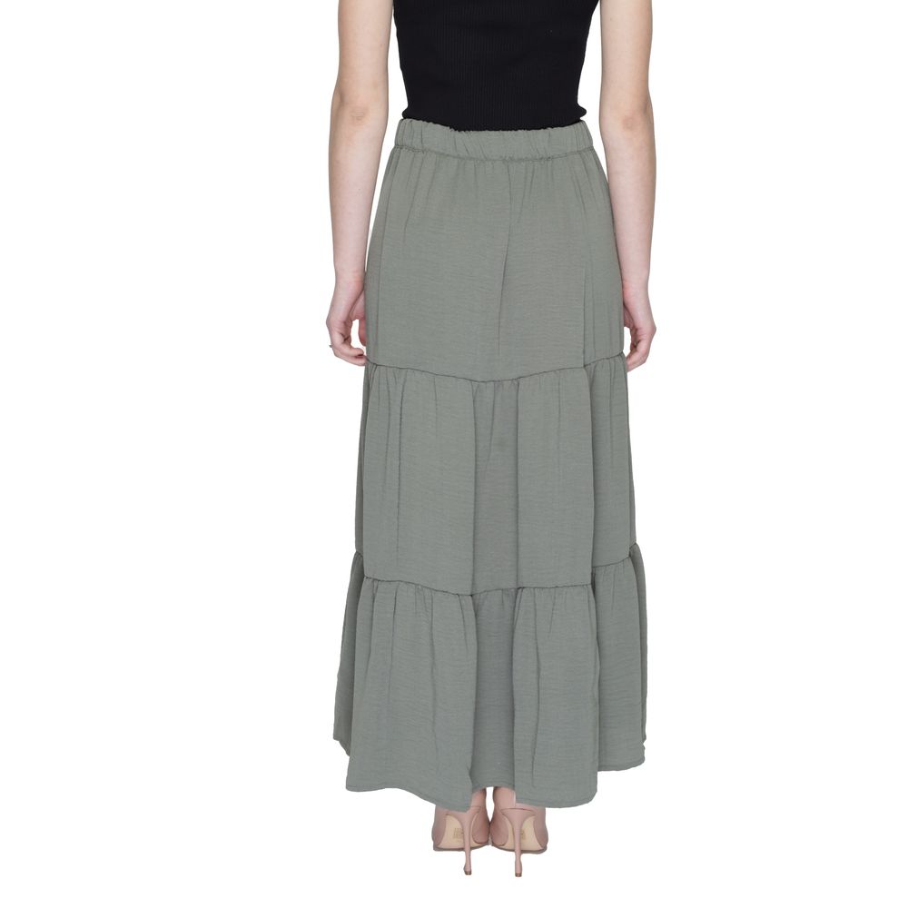 Green Polyester Skirt