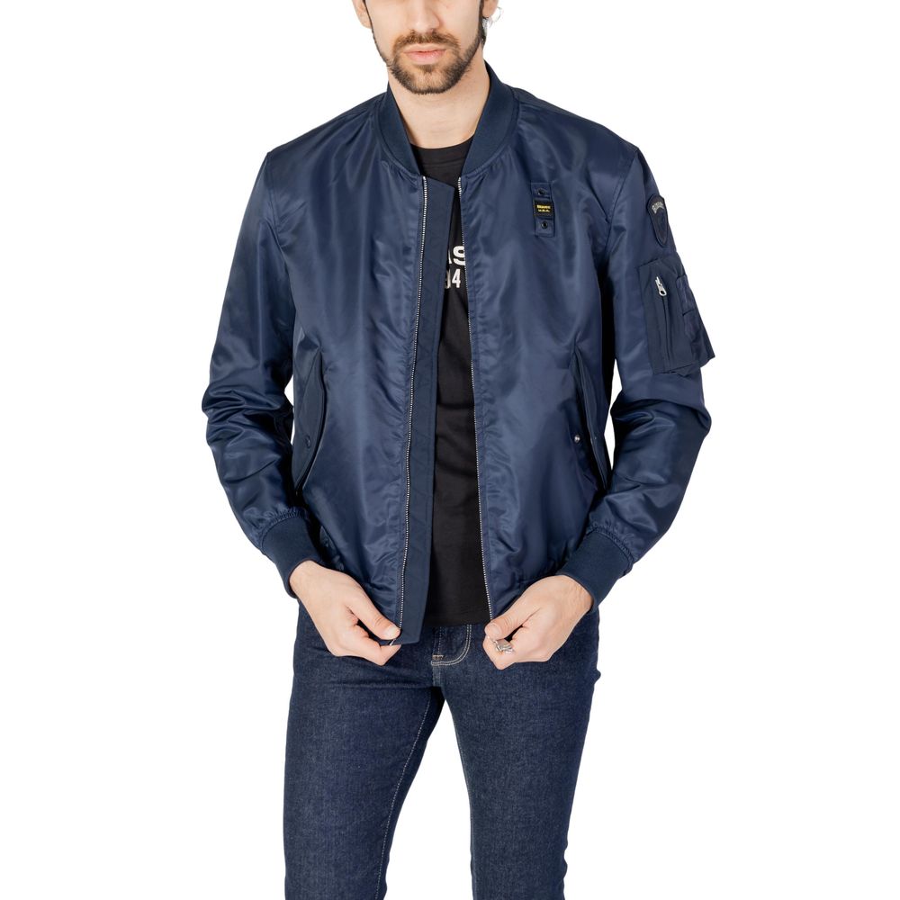 Blue Polyamide Jacket