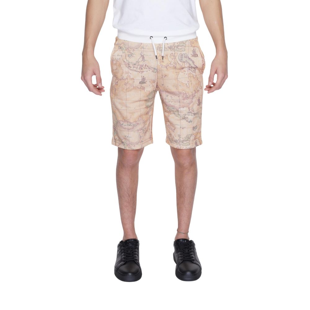 Beige Polyester Short