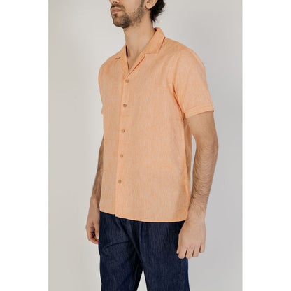 Orange Linen Shirt