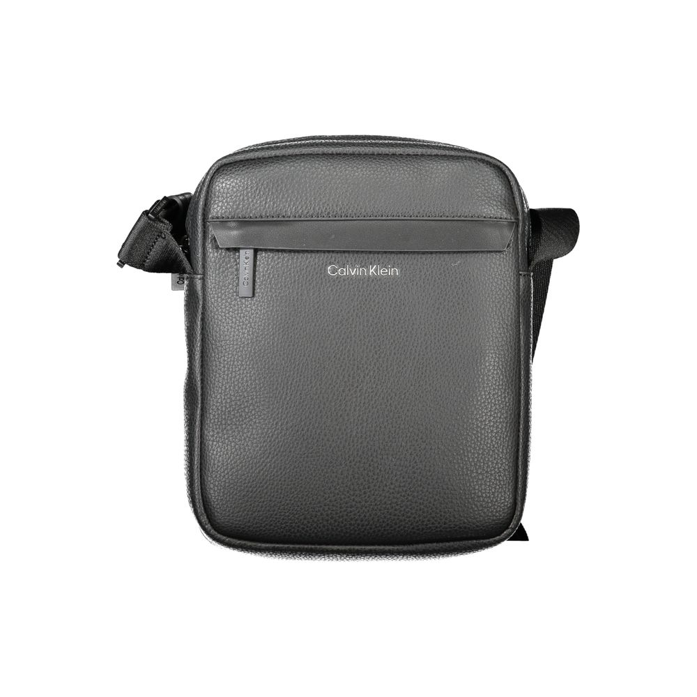 Black Polyester Shoulder Bag