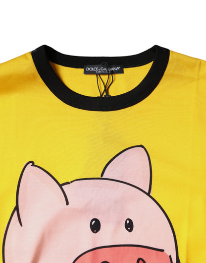 Yellow 2019 Year Of The Pig Short Sleeves T-shirt