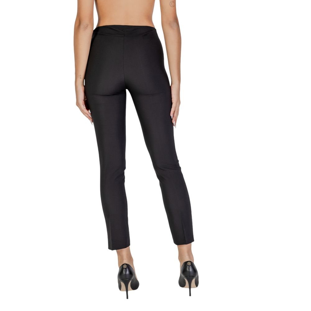 Black Polyester Jeans & Pant