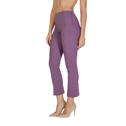 Purple Polyester Jeans & Pant