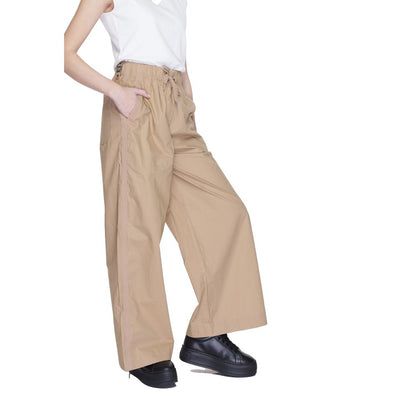 Beige Cotton Jeans & Pant