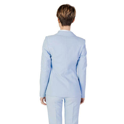 Blue Polyester Suits & Blazer