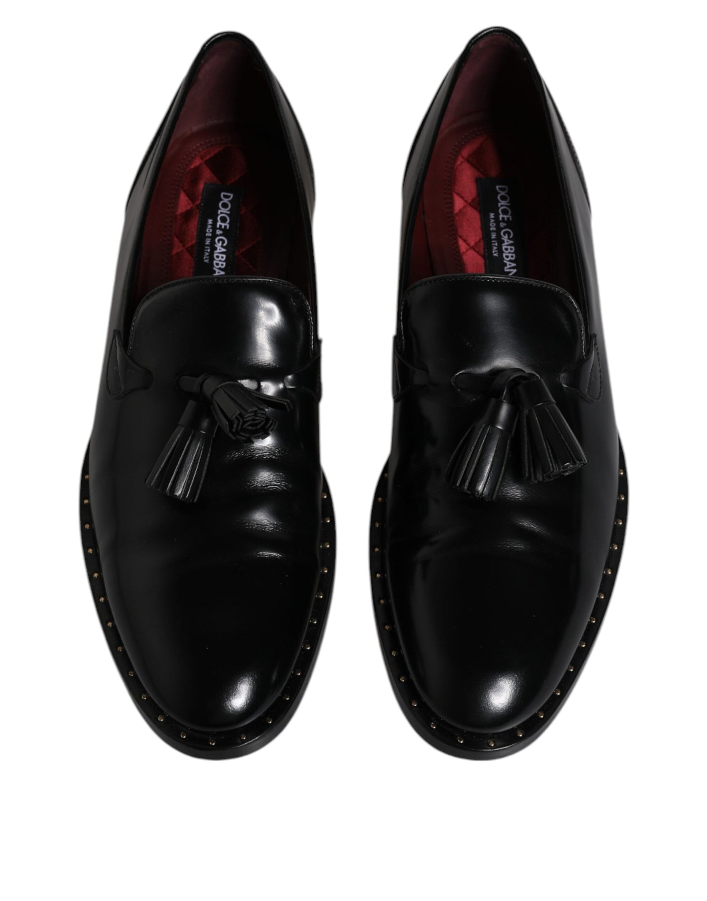 Black Calf Leather Loafers Mens Dress Shoes