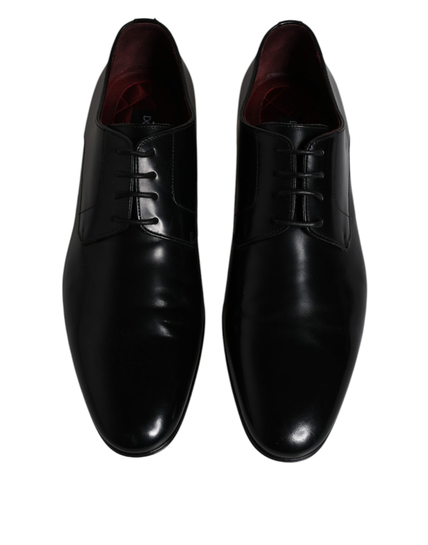 Black Leather Lace Up Men Derby Formal Shoes