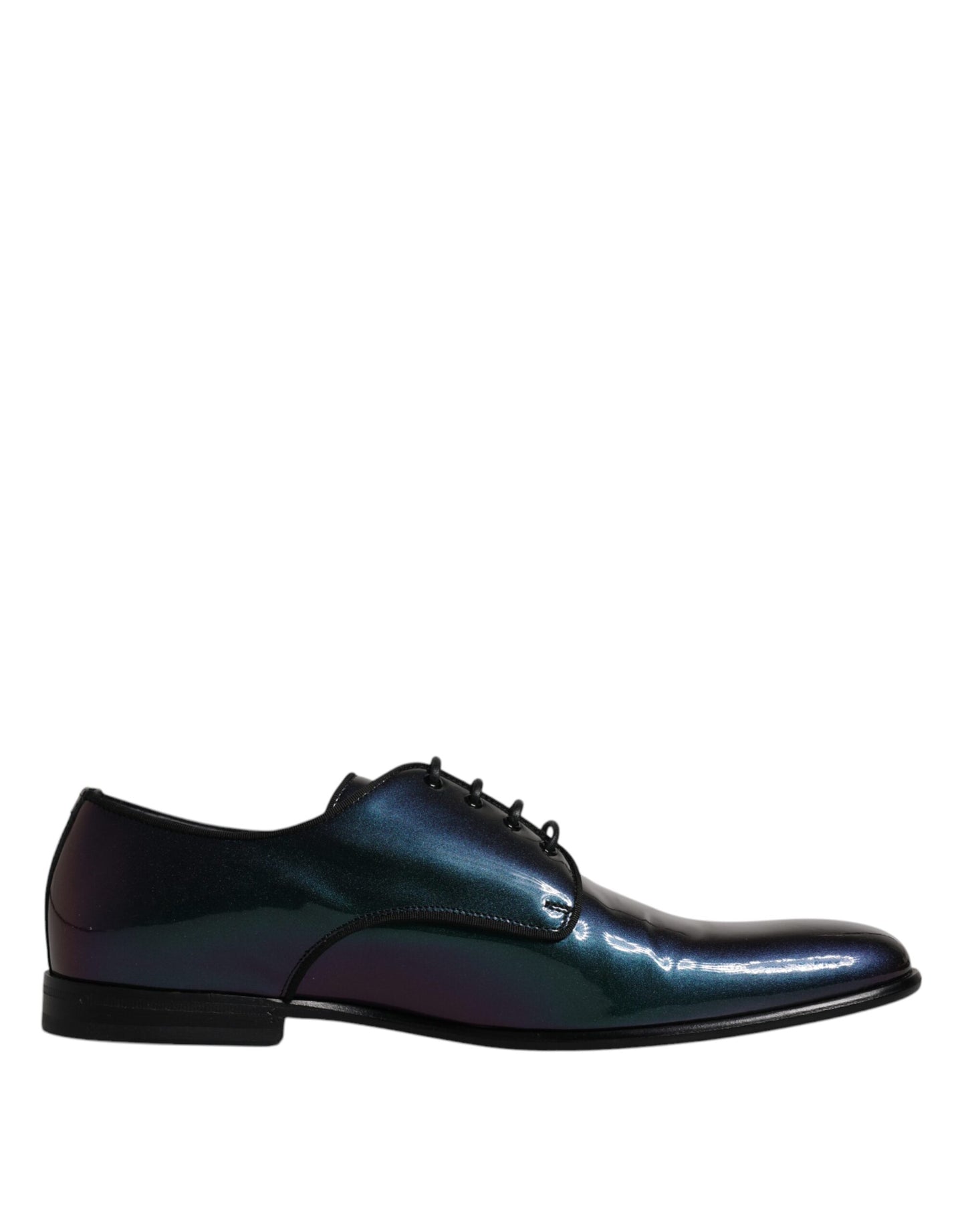 Peacock Patent Leather Derby Men Dress Shoes