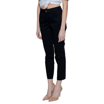 Black Cotton Jeans & Pant