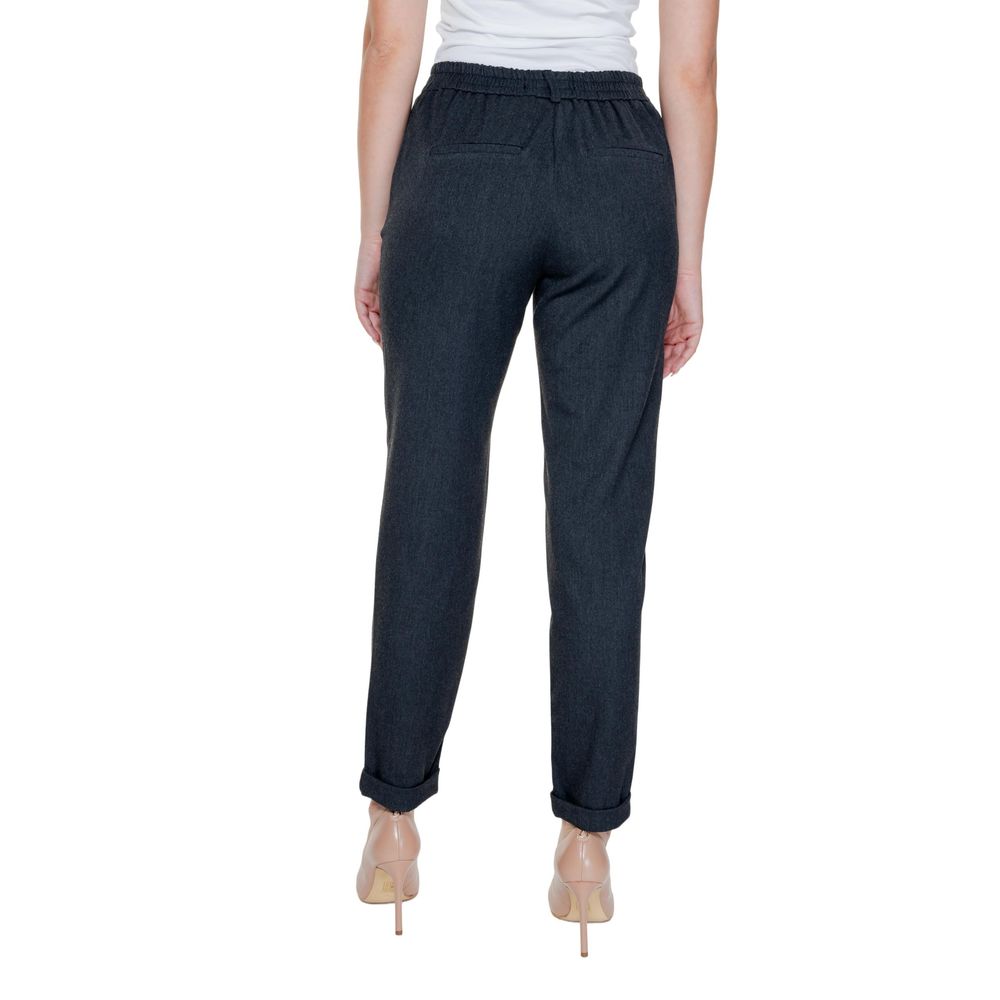 Gray Polyester Jeans & Pant