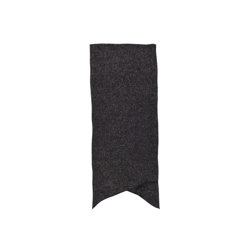 Black Recycled Polyester Scarf