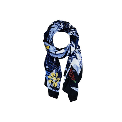 Blue Polyester Scarf