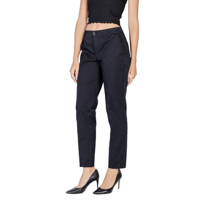 Black Cotton Jeans & Pant