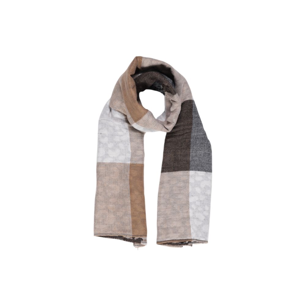 Beige Recycled Polyester Scarf