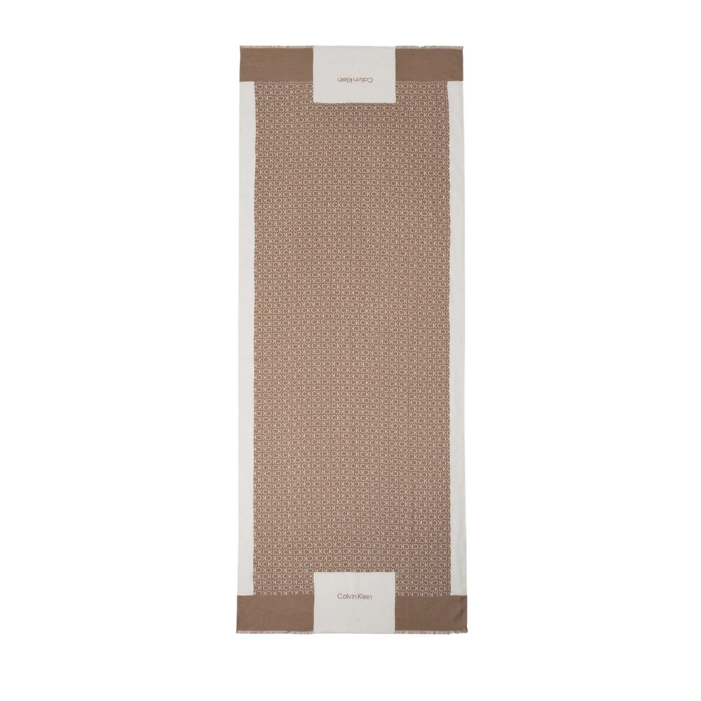 Beige Cotton Scarf