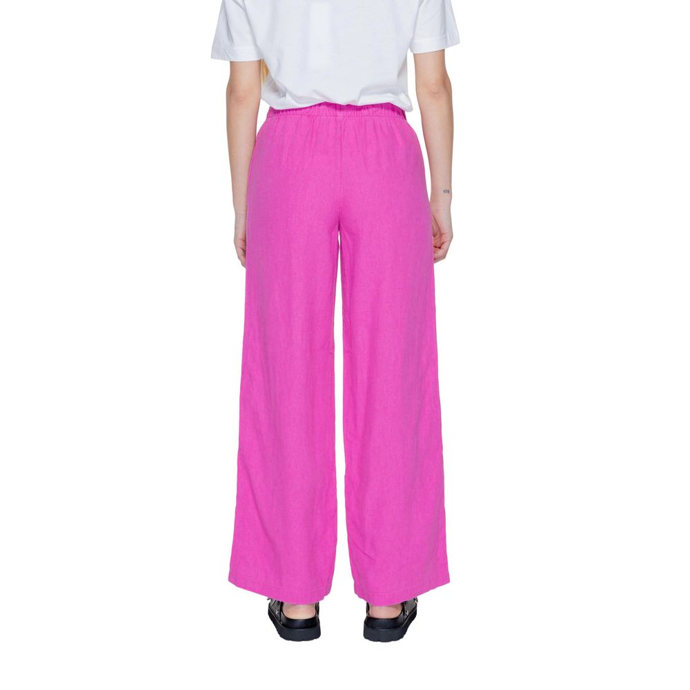 Pink Linen Jeans & Pant