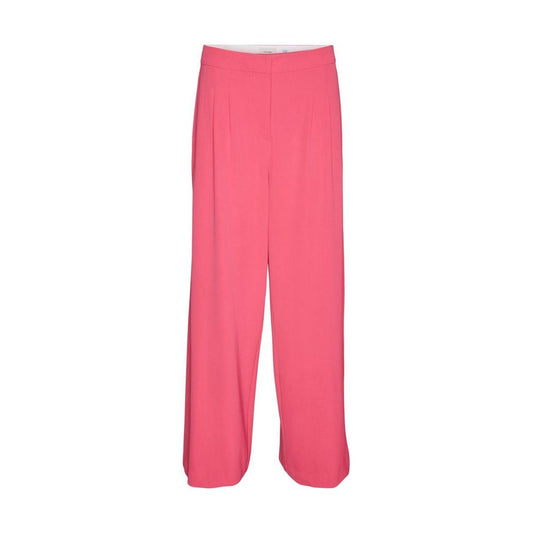 Pink Polyester Jeans & Pant