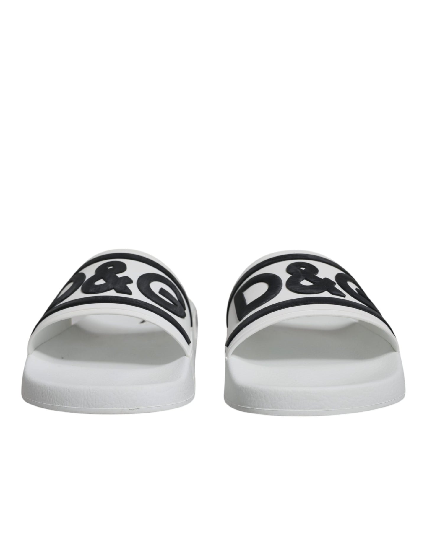 White Black Sandals Rubber Beachwear Shoes