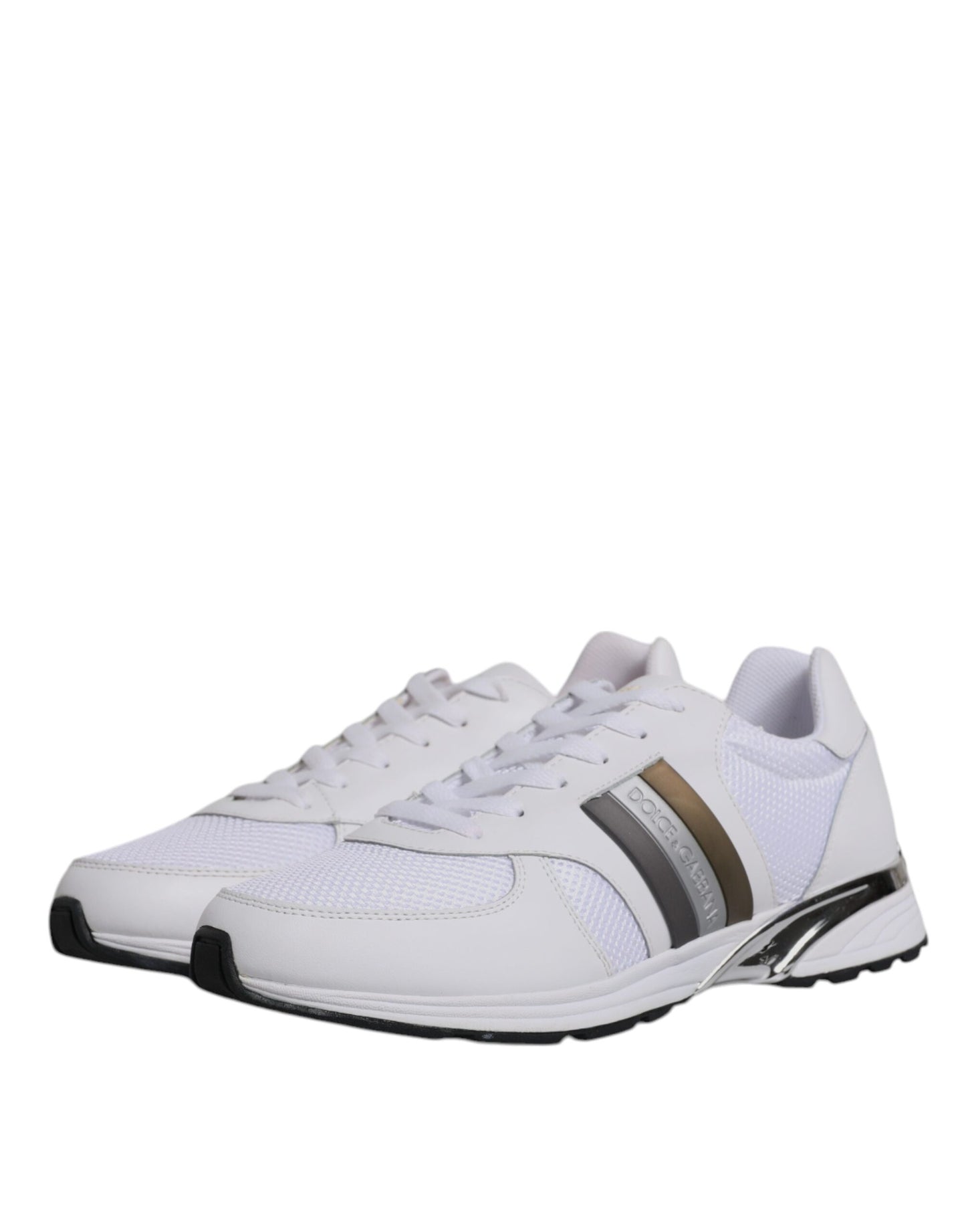 White Logo Leather Casual Men Sneakers Shoes